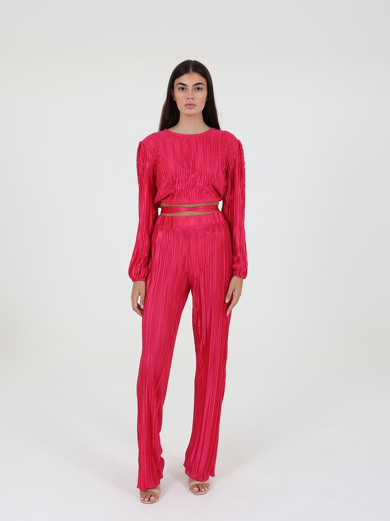 Pleated Comfy Set With Strings