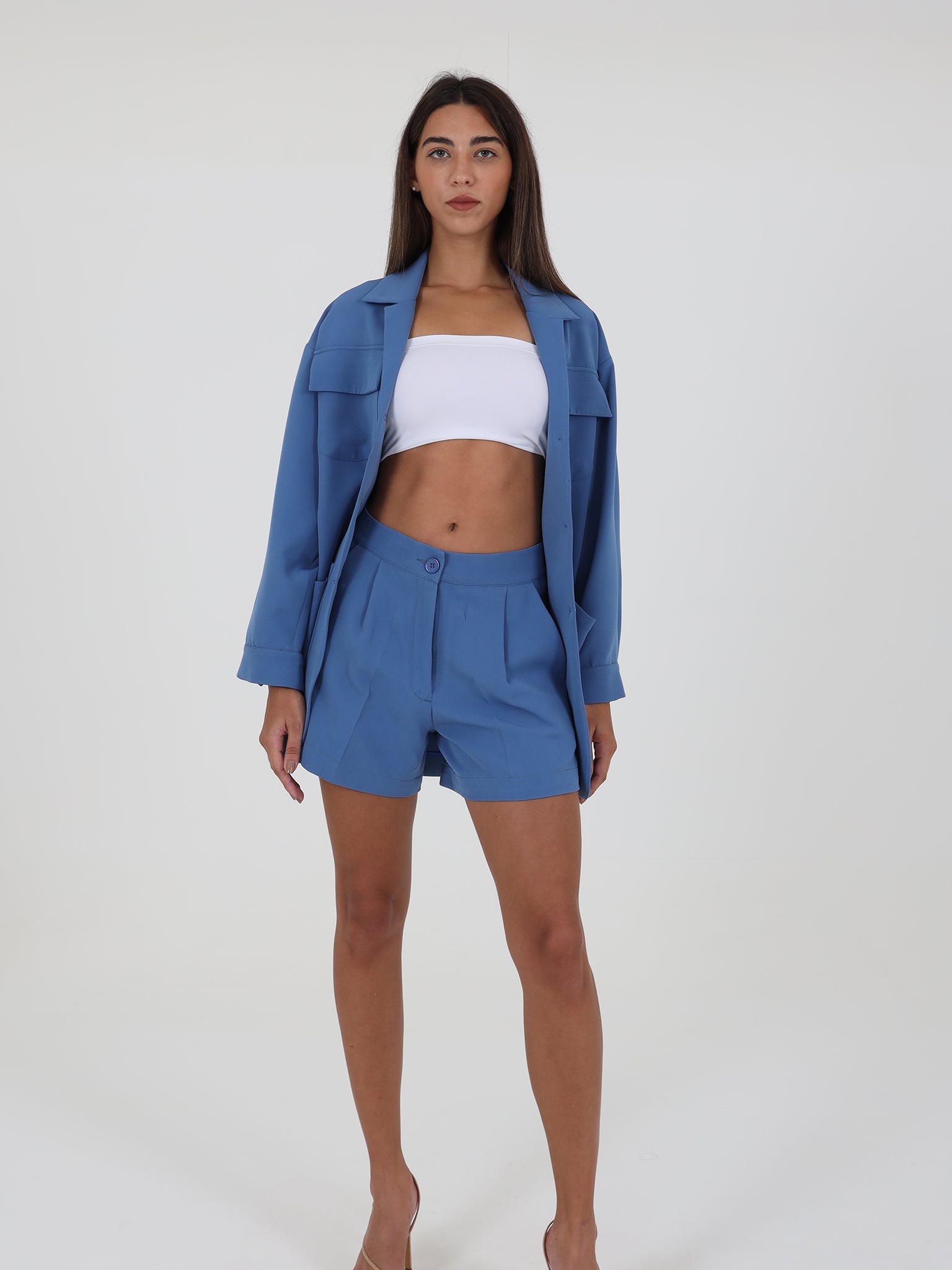 Short Suit With Shirt Jacket