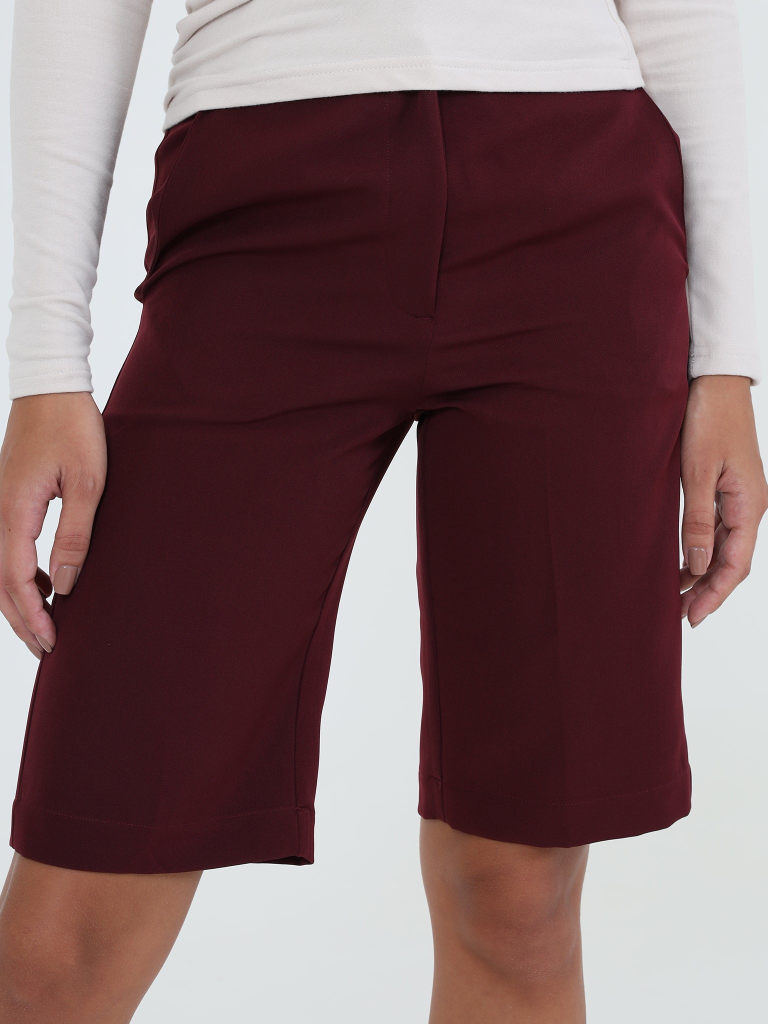 Straight Leg Knee-length Bermuda