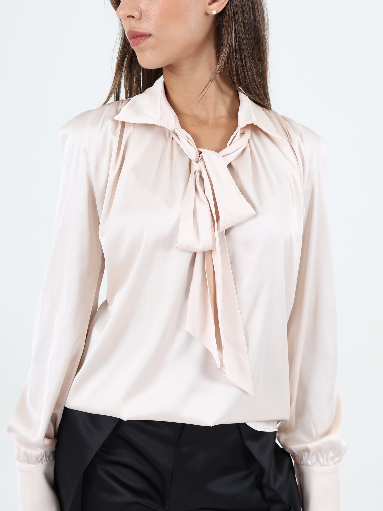 Flowy Blouse With Tie Detail