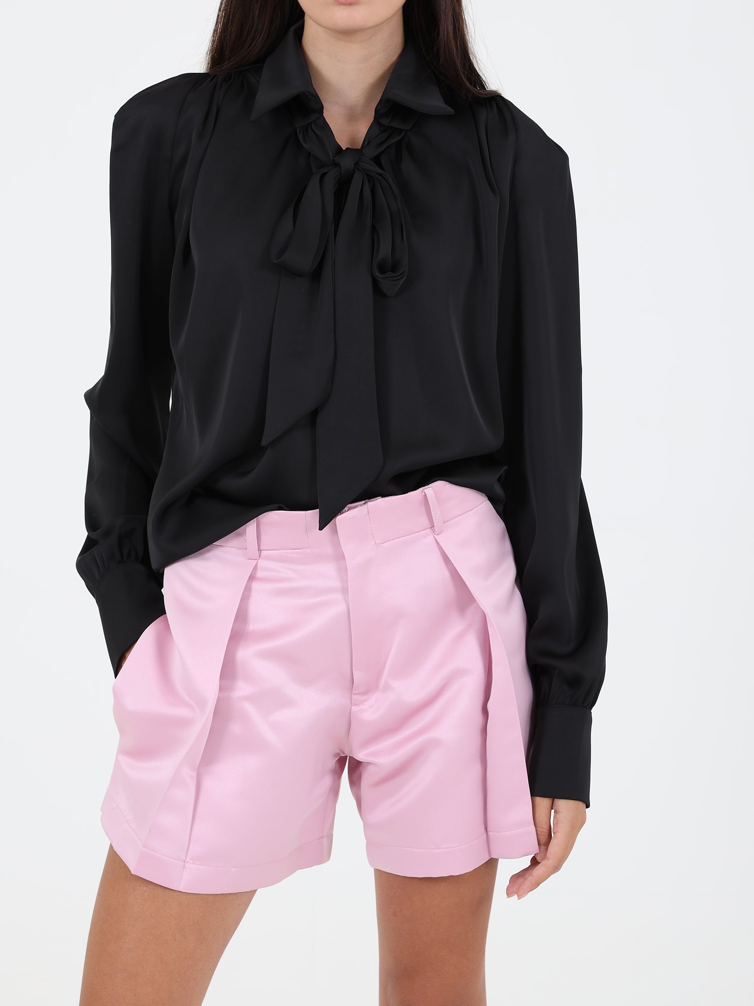 Flowy Blouse With Tie Detail