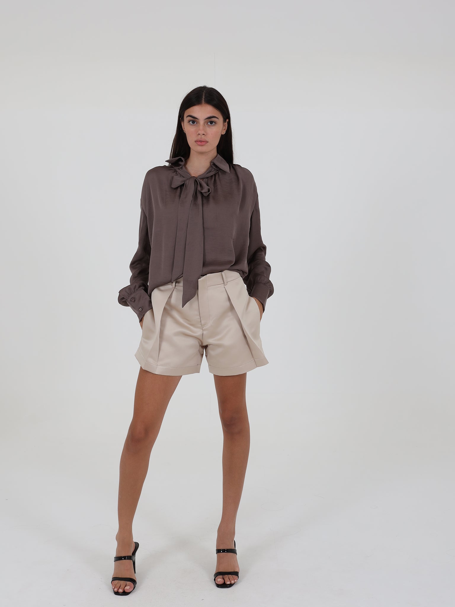 Flowy Blouse With Tie Detail