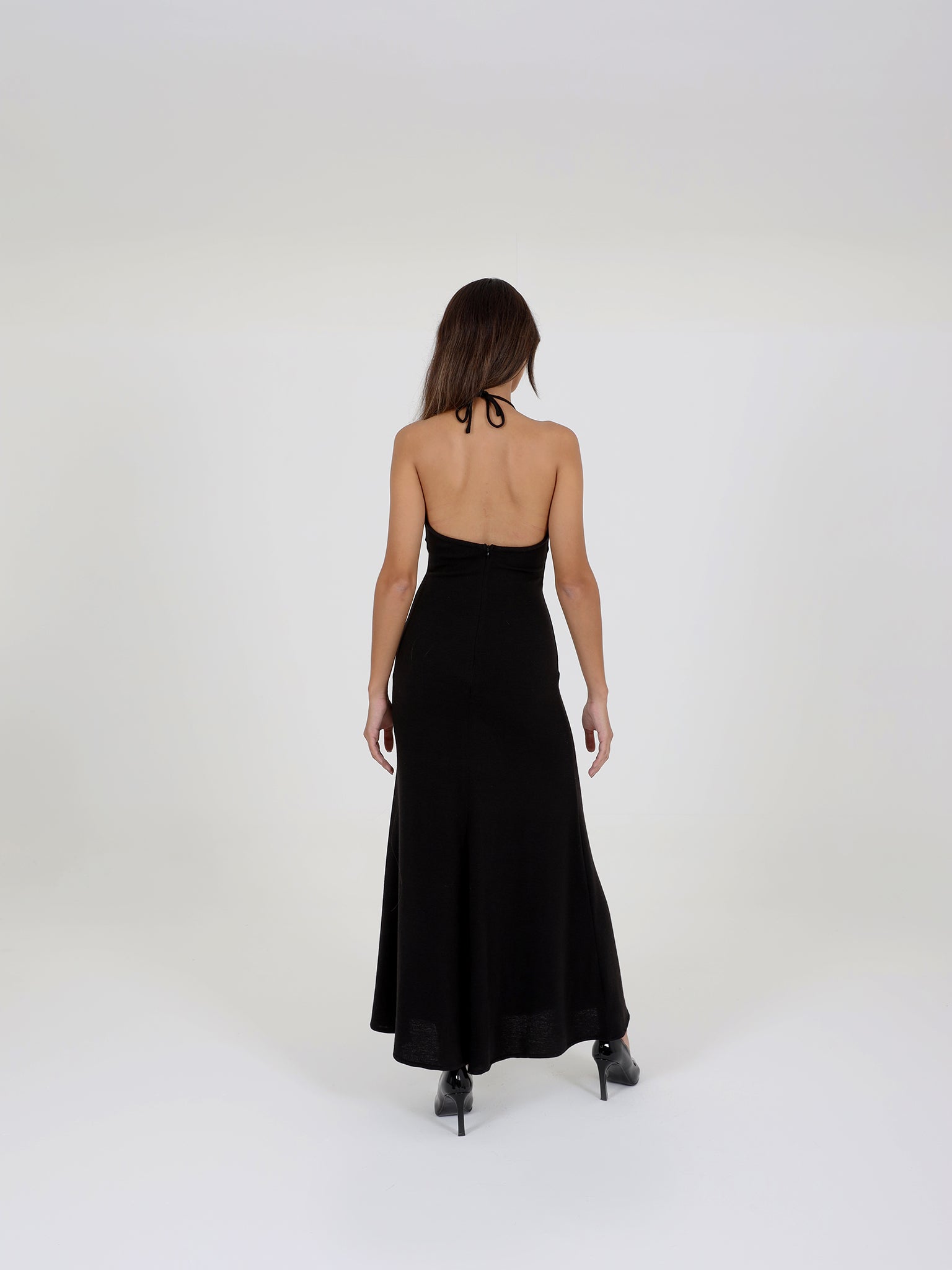 Wool Dress With Frontal Detail