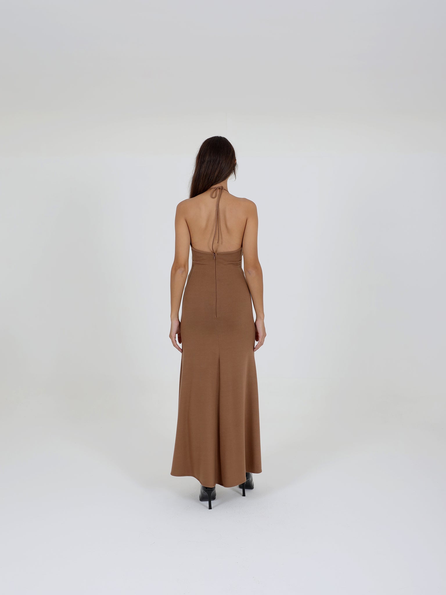 Wool Dress With Frontal Detail