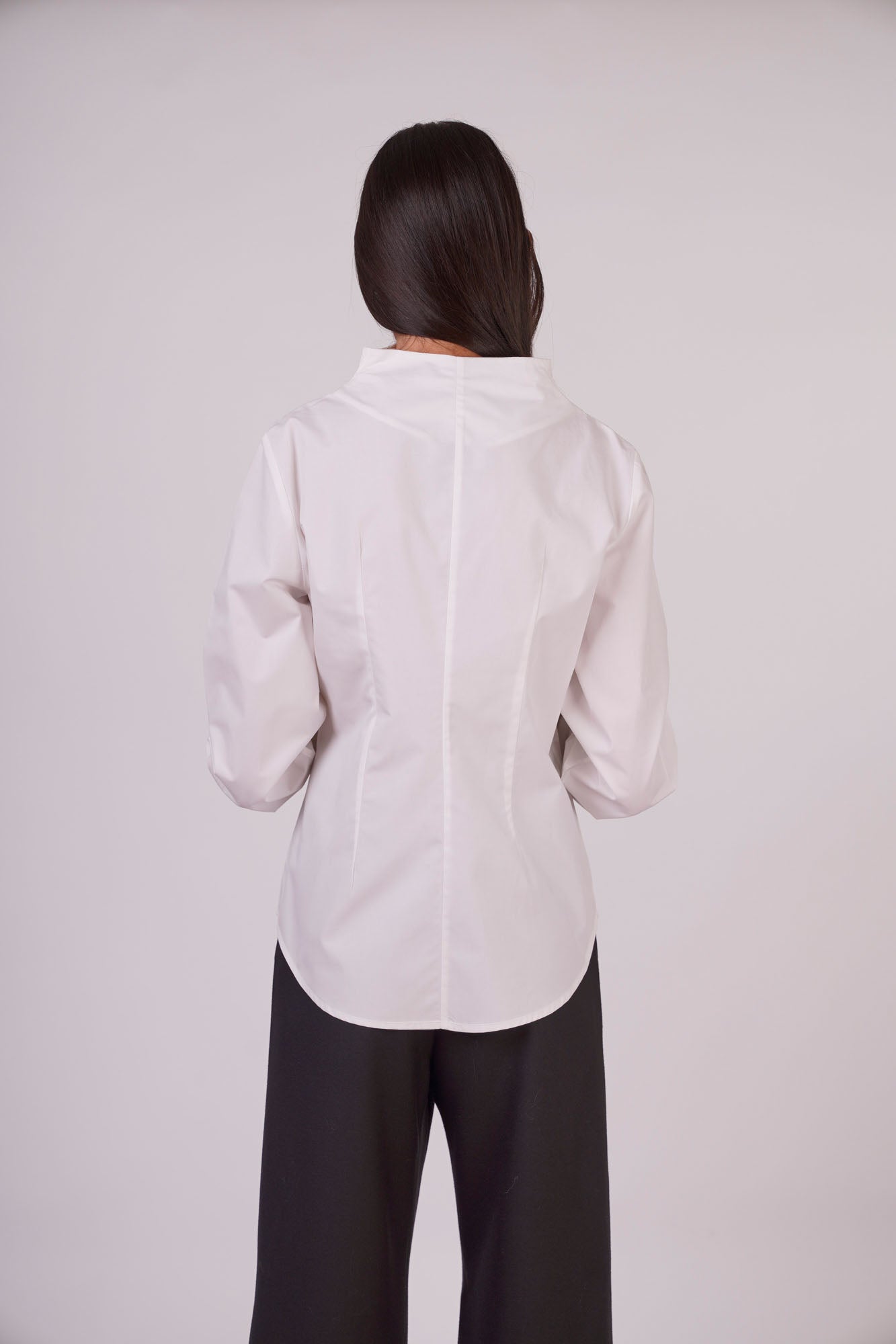 High-neck Button up Shirt