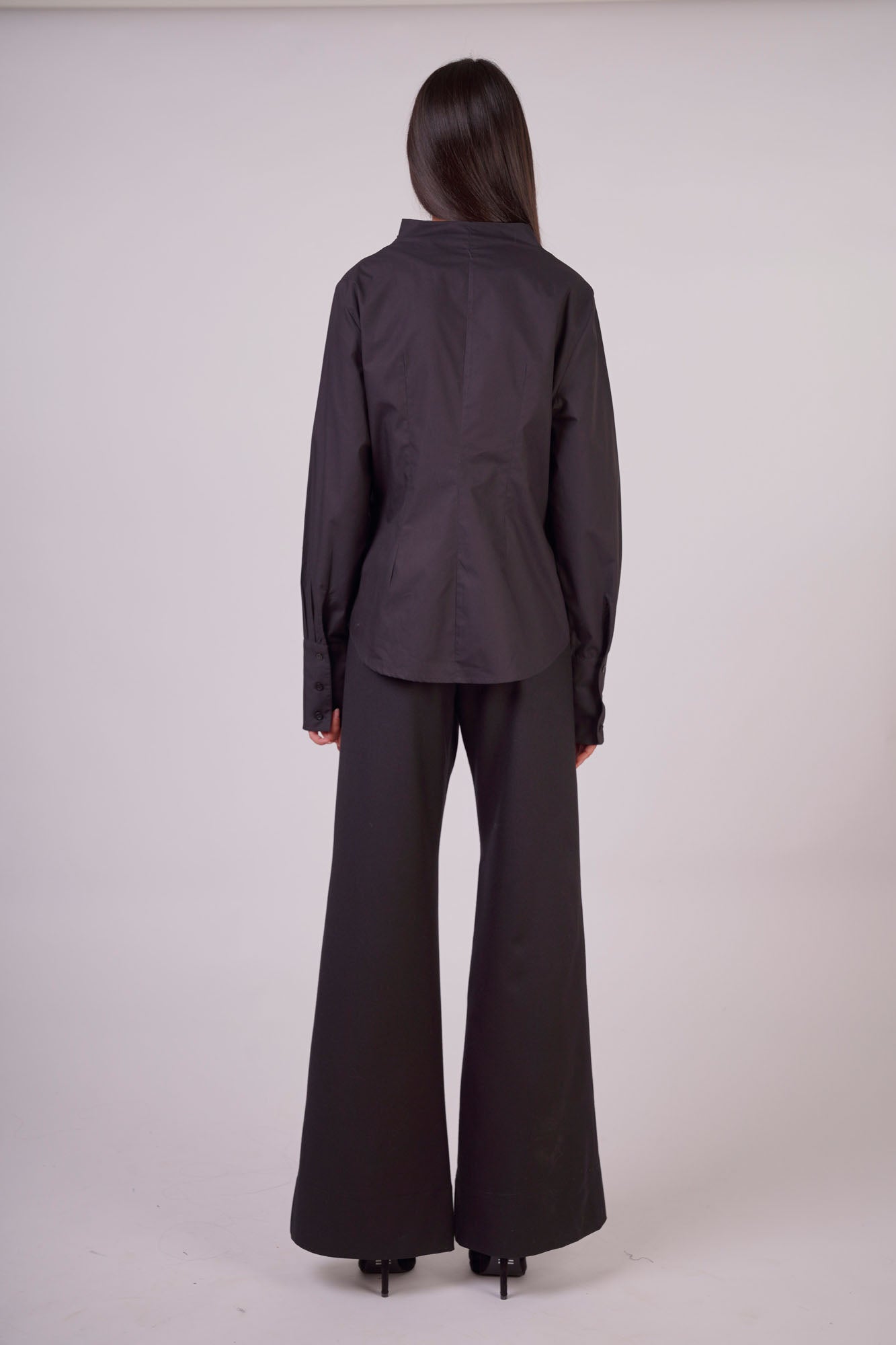 High-neck Button up Shirt