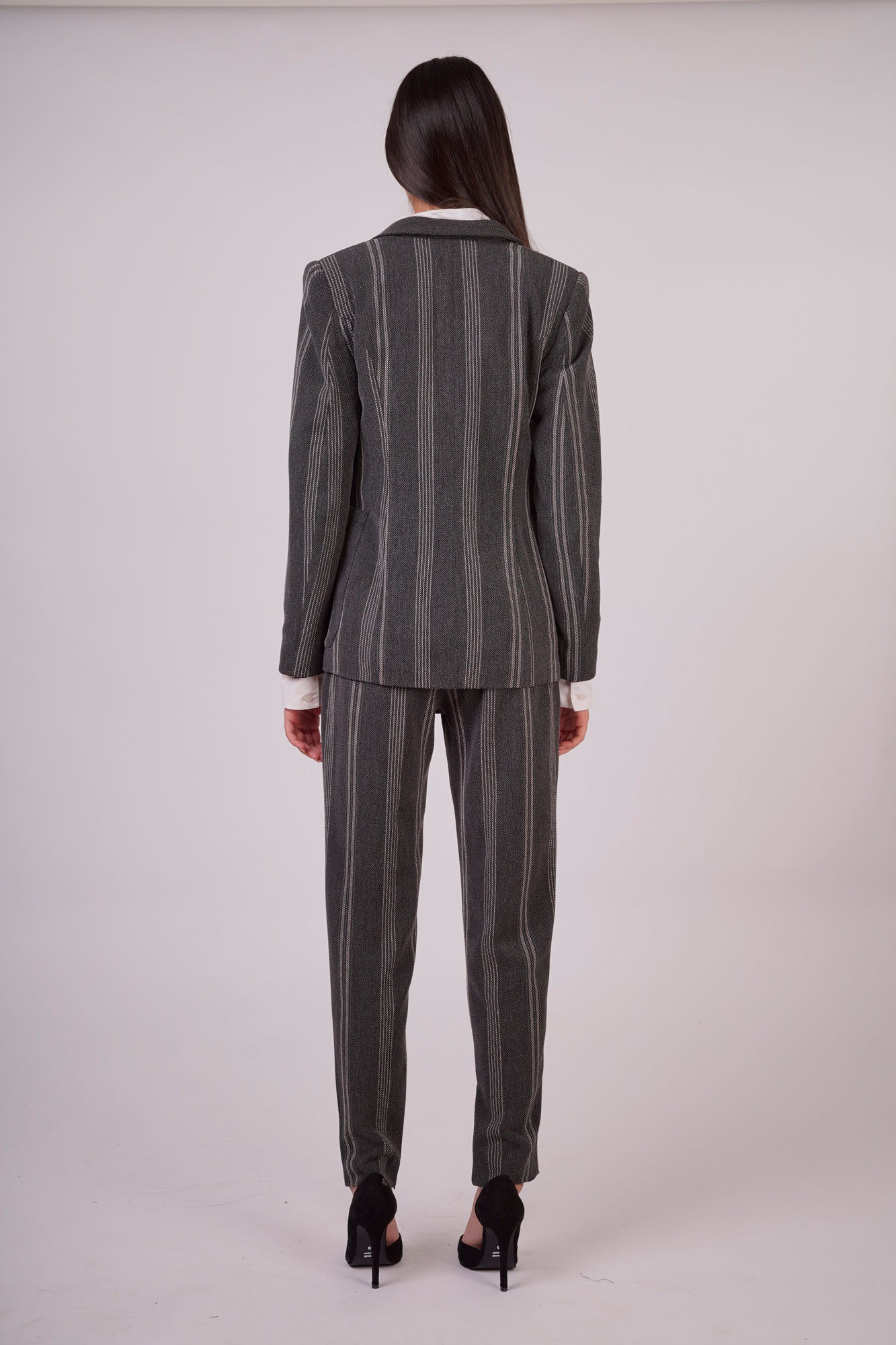 Masculine Two-Pieces Suit with Inner Side Zip