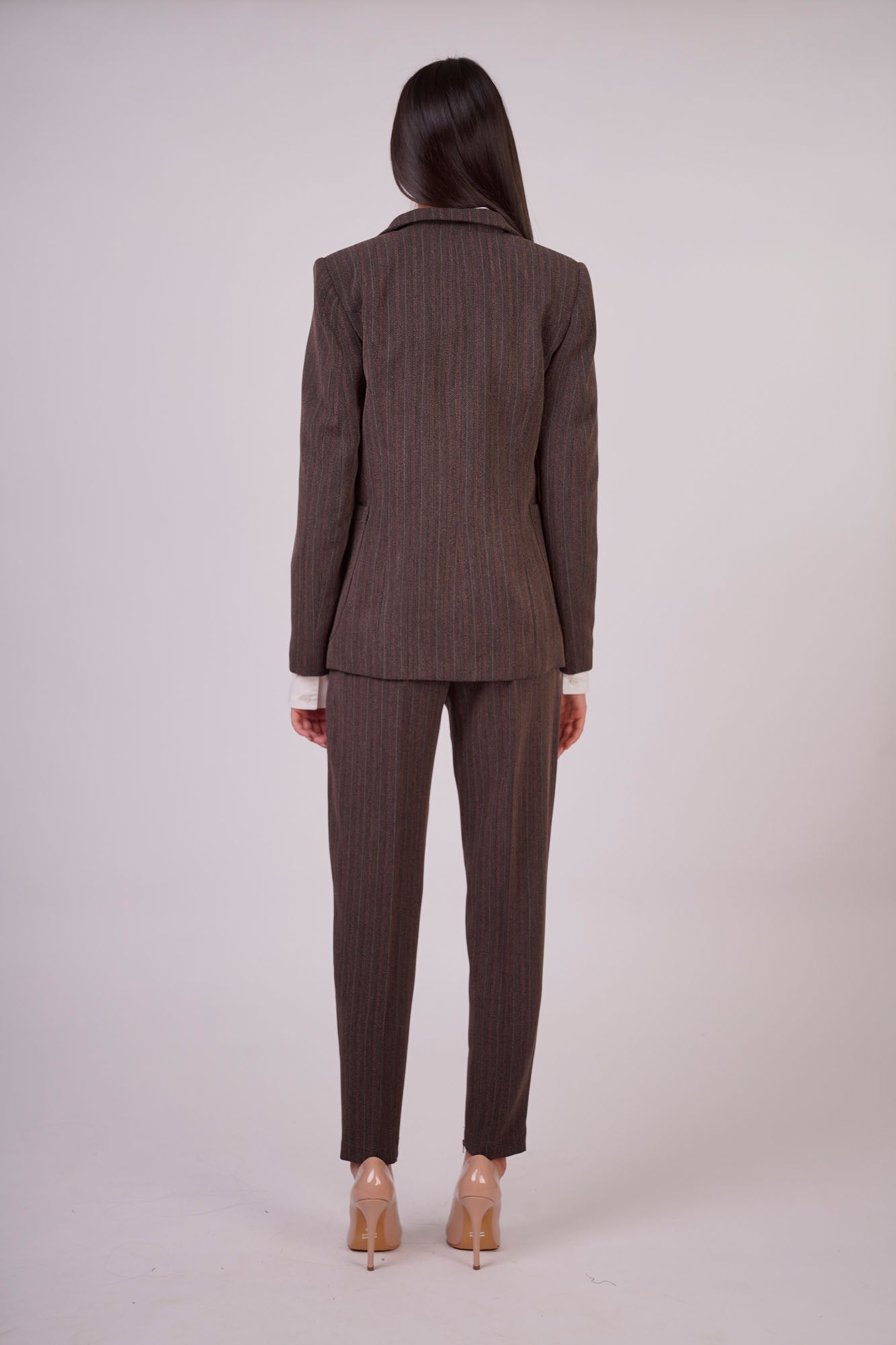 Masculine Two-Pieces Suit with Inner Side Zip