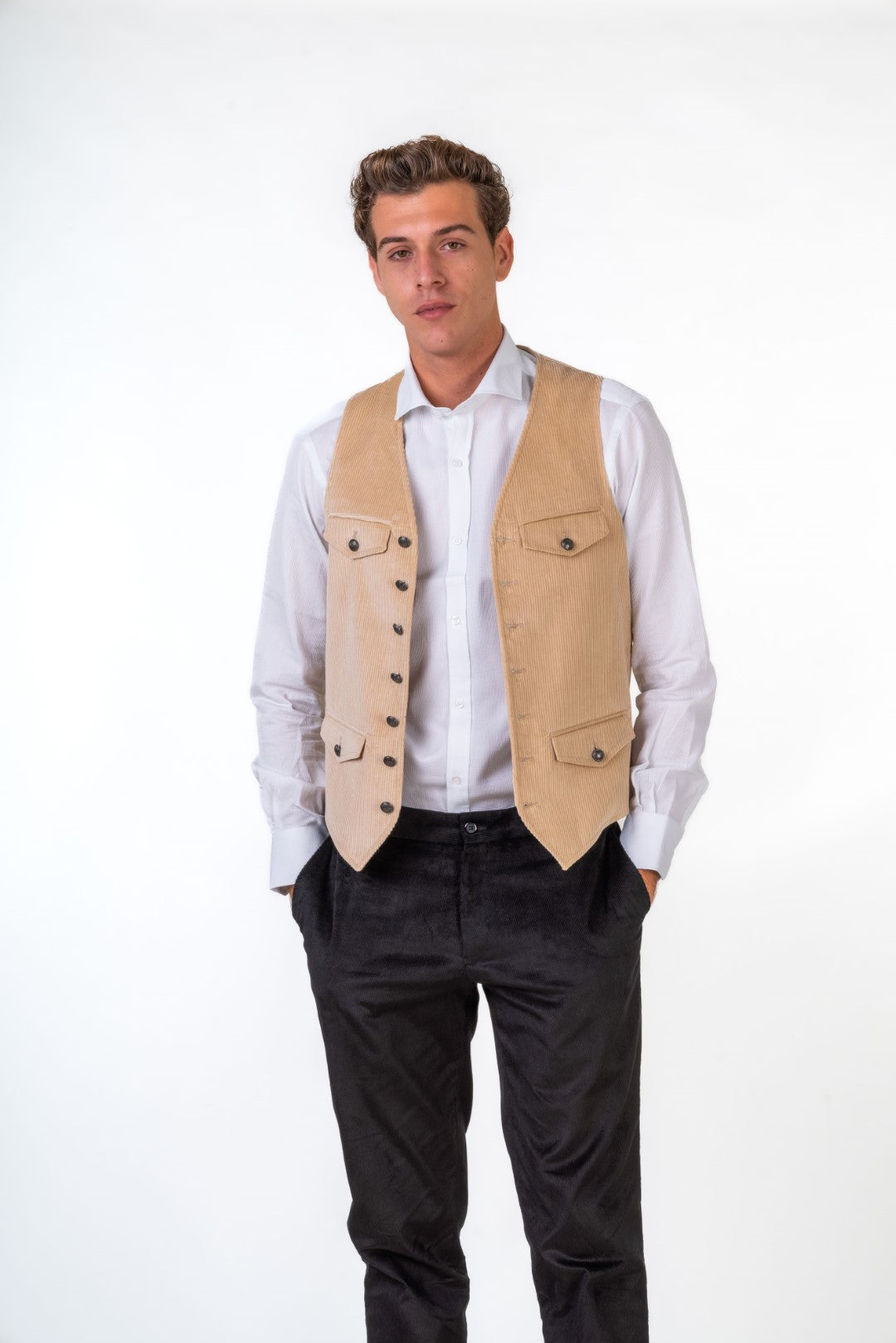Corduroy Waistcoat with Pockets