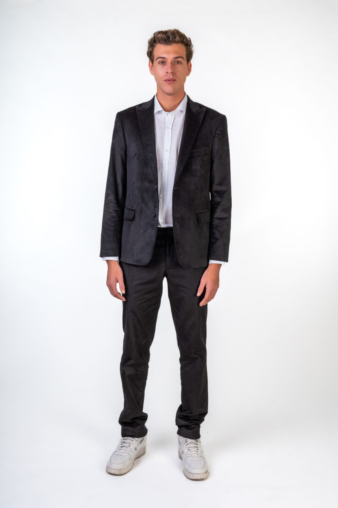Single Breasted Corduroy Slim Fit Suit
