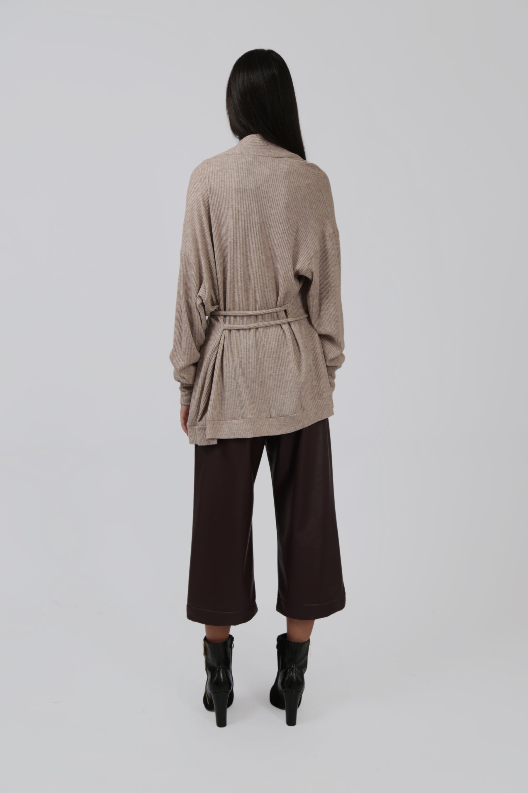 Cardigan with Wrap Around Tie
