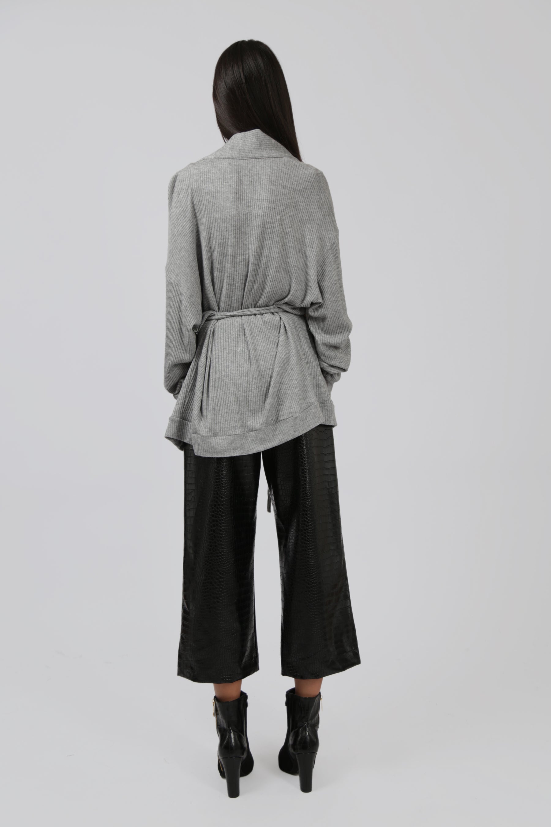 Cardigan with Wrap Around Tie