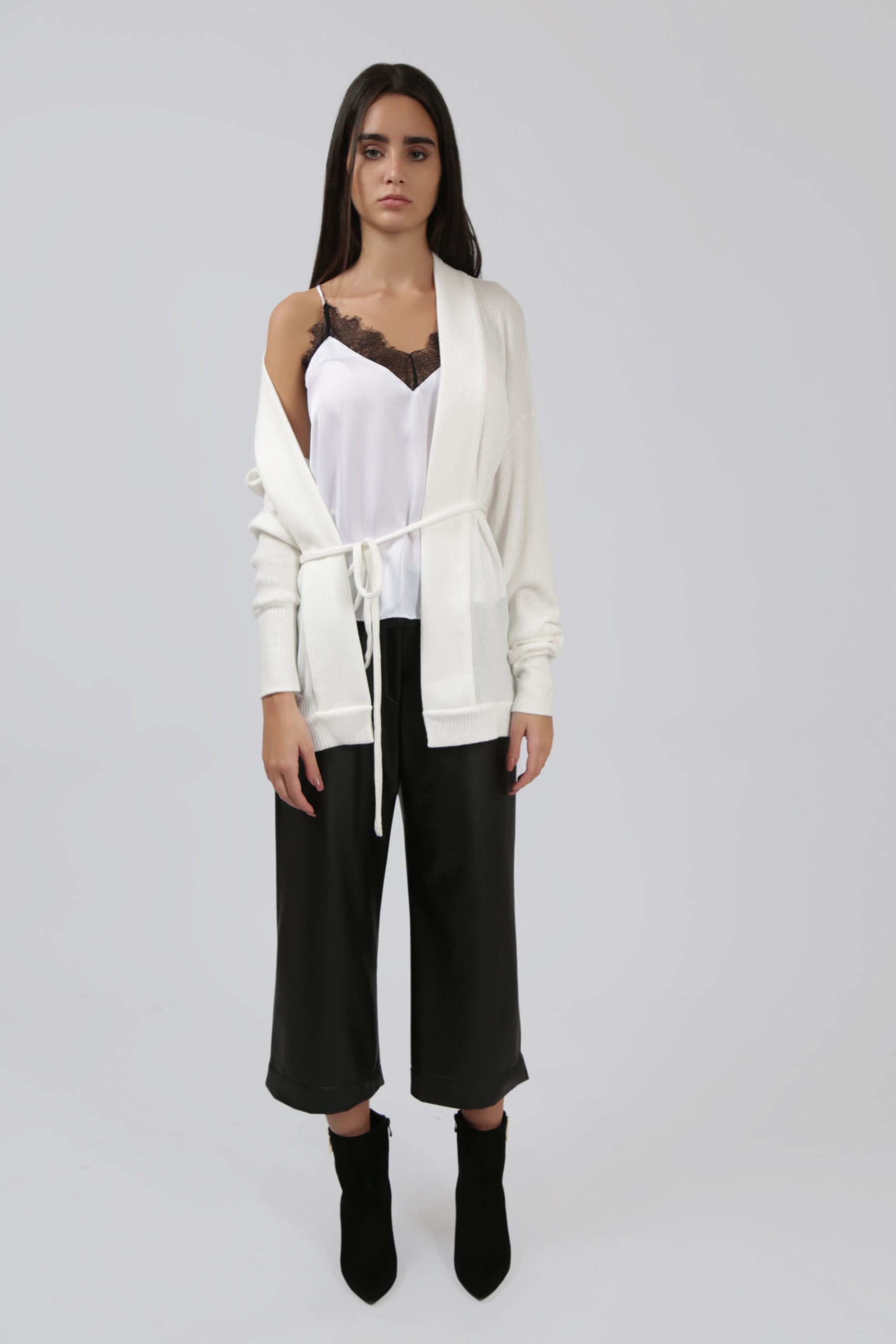 Cardigan with Wrap Around Tie