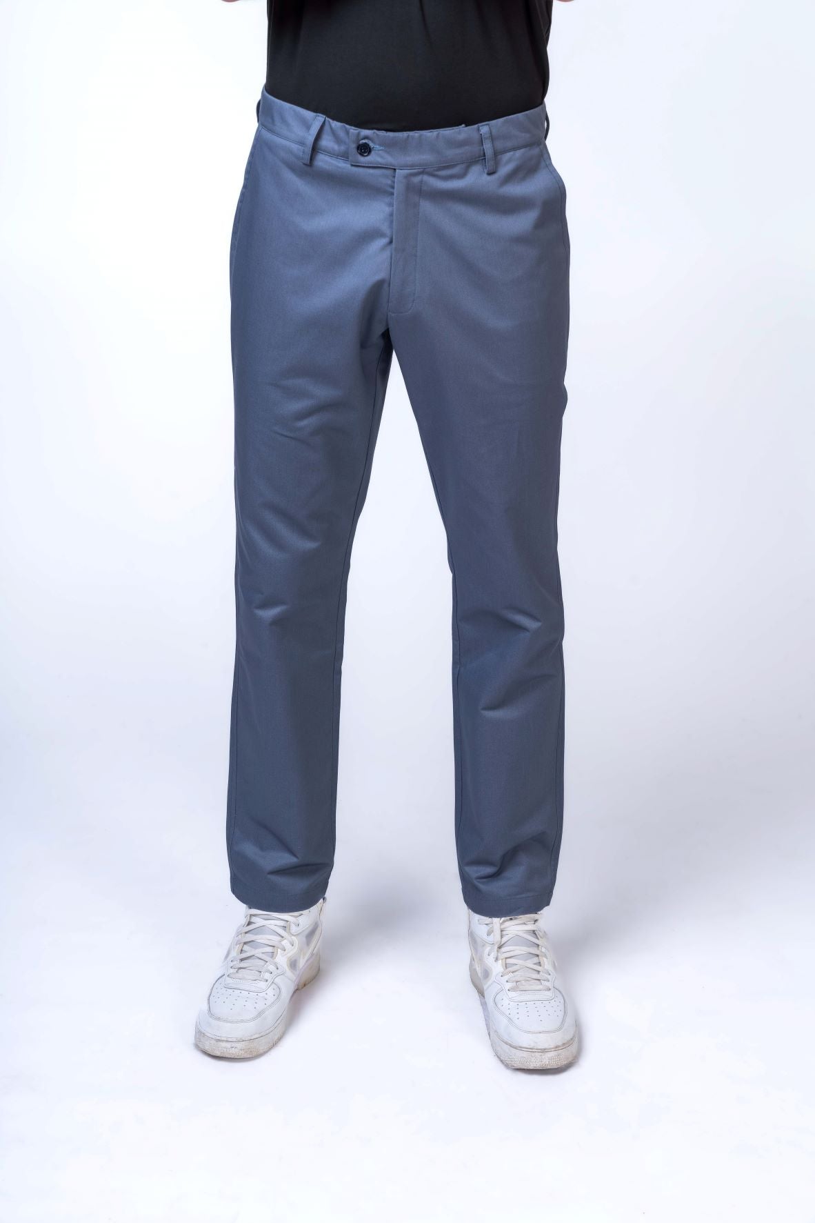 Regular Fit Chinos Trousers with Back Pockets