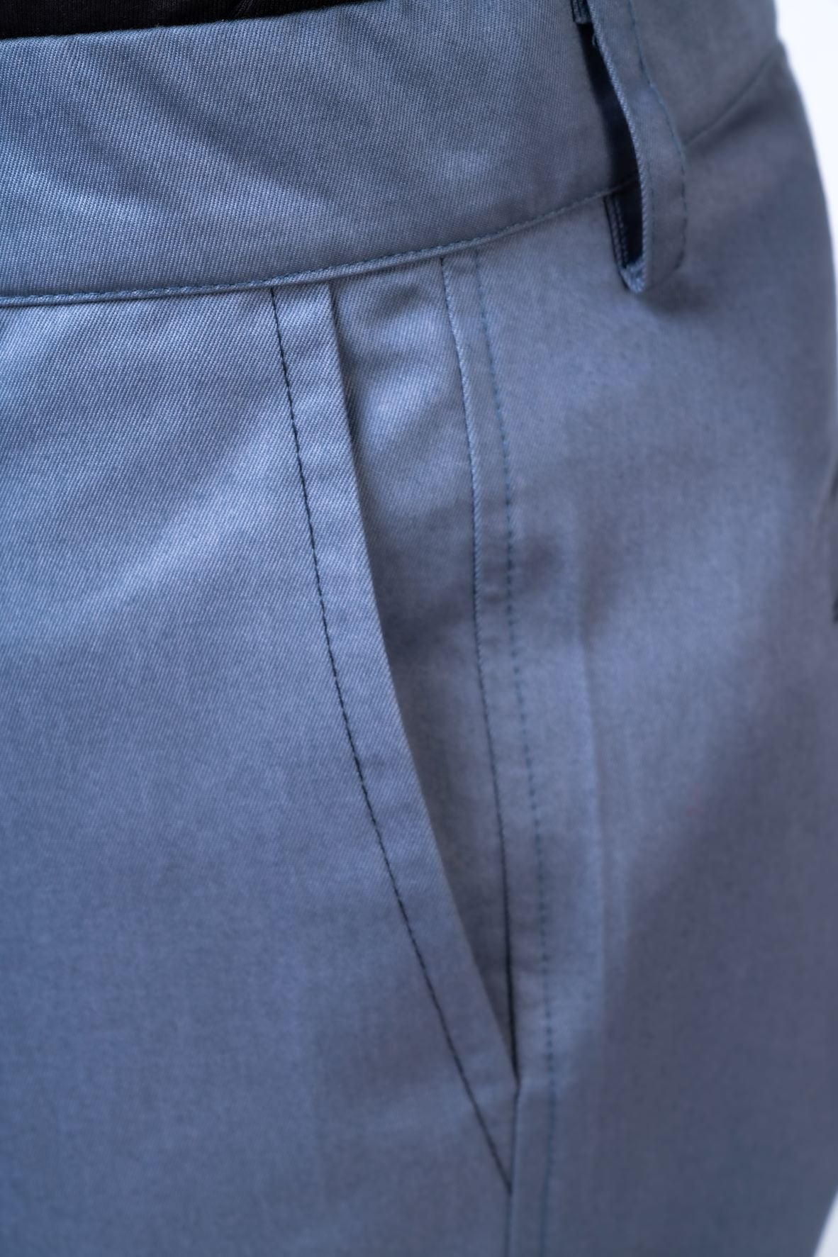 Regular Fit Chinos Trousers with Back Pockets