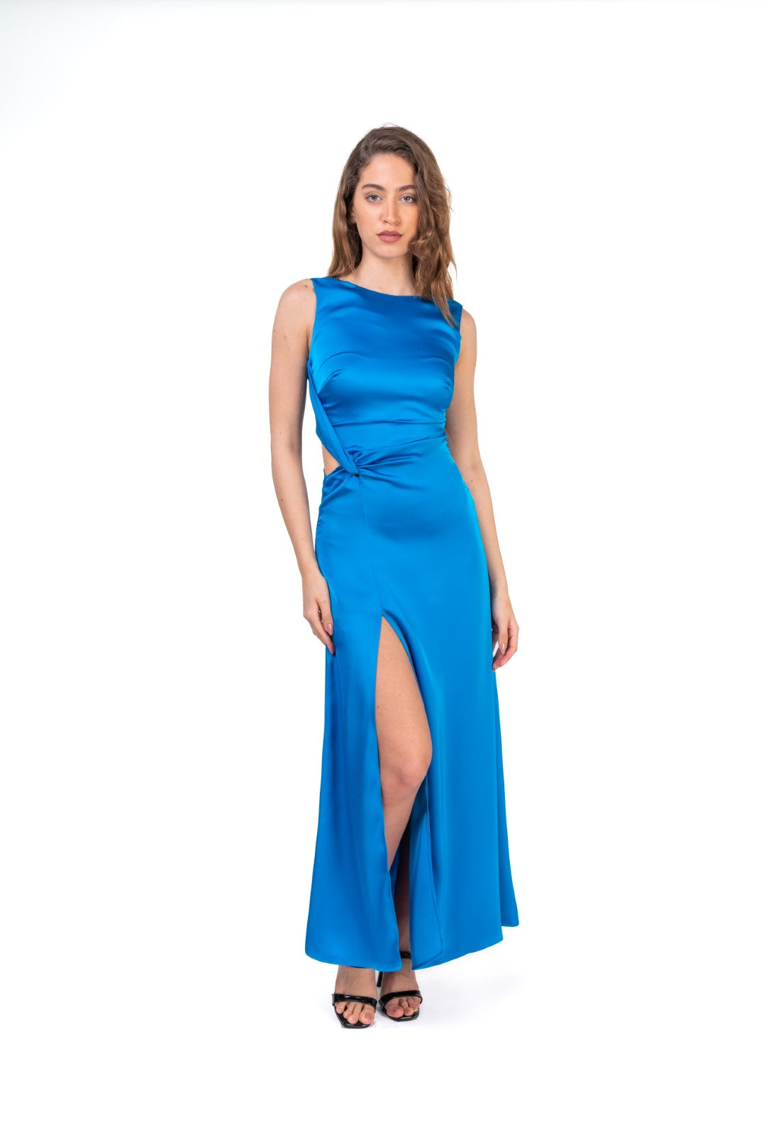 Maxi Dress With Side Cut and Front Slit