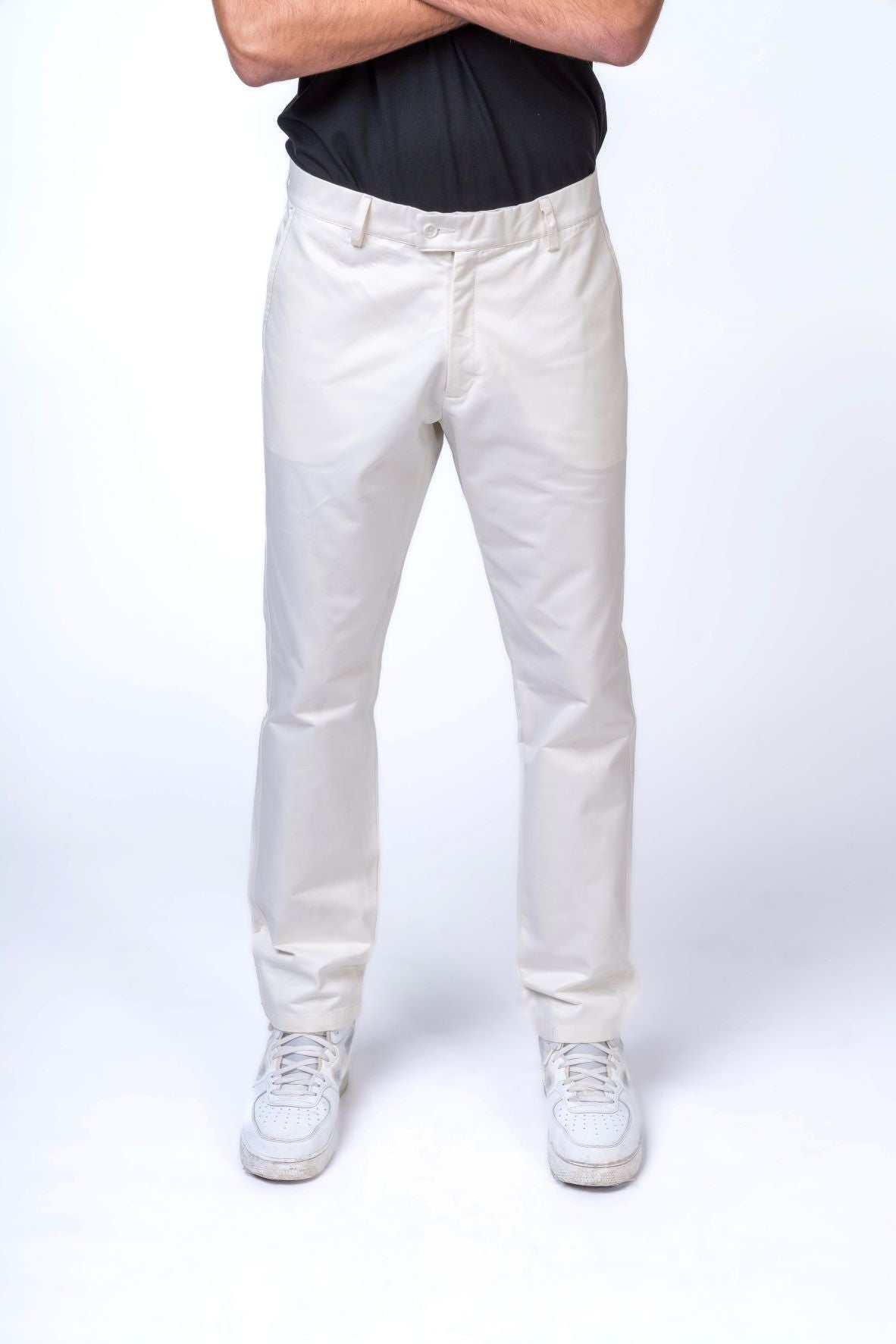 Regular Fit Chinos Trousers with Back Pockets