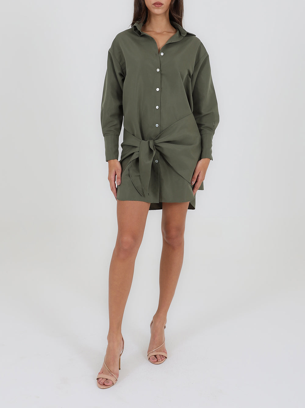 Shirt Dress With Belt Shirt Dress With Belt