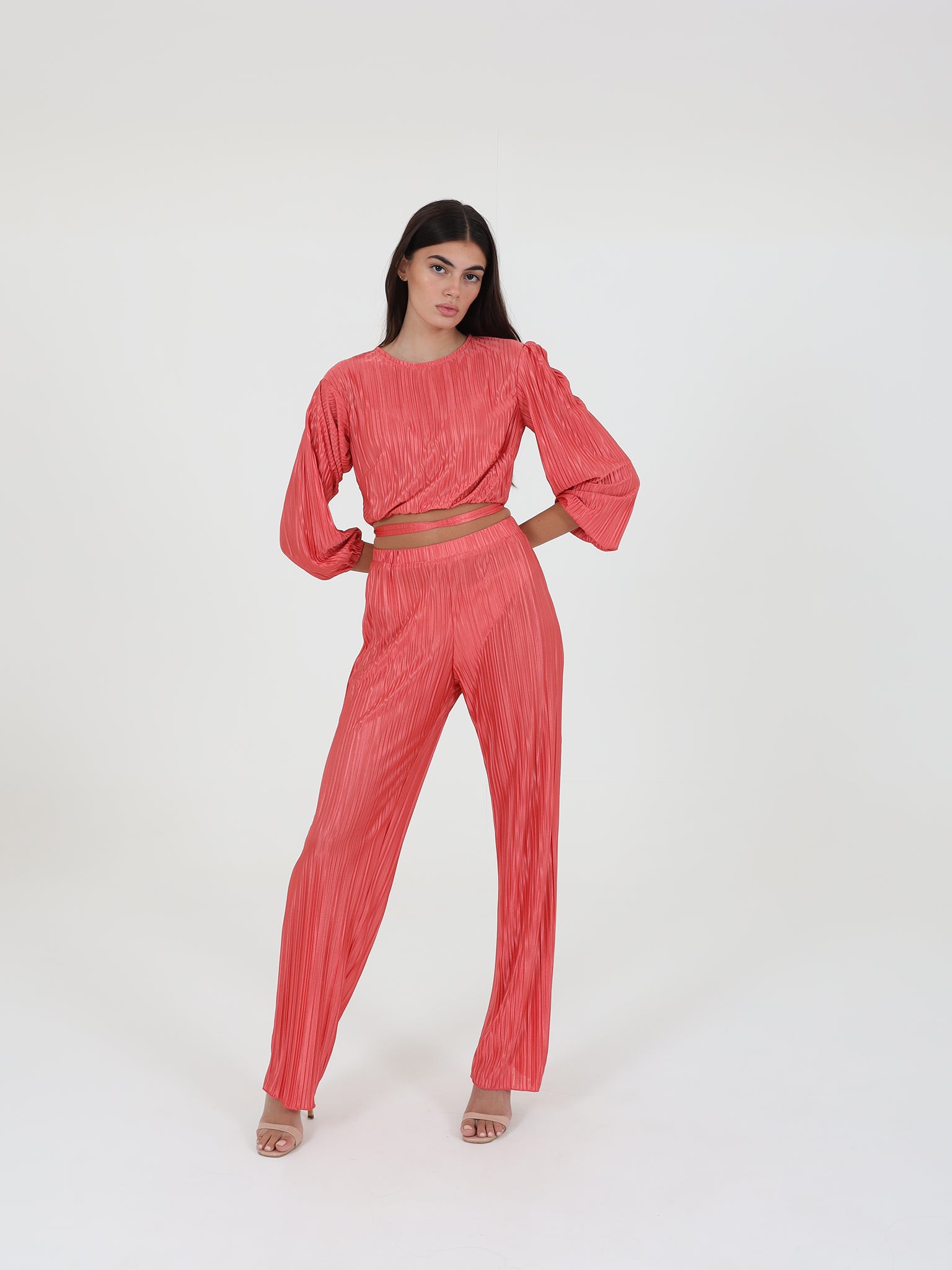 Pleated Comfy Set With Strings