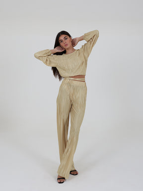Pleated Comfy Set With Strings