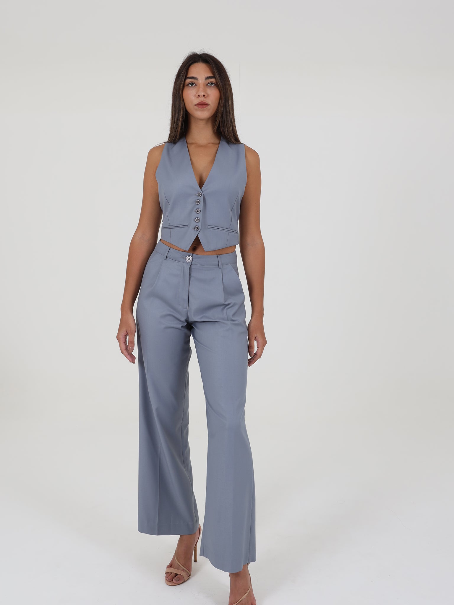 Tailored Waistcoat Suit With Straight Fit Trouser