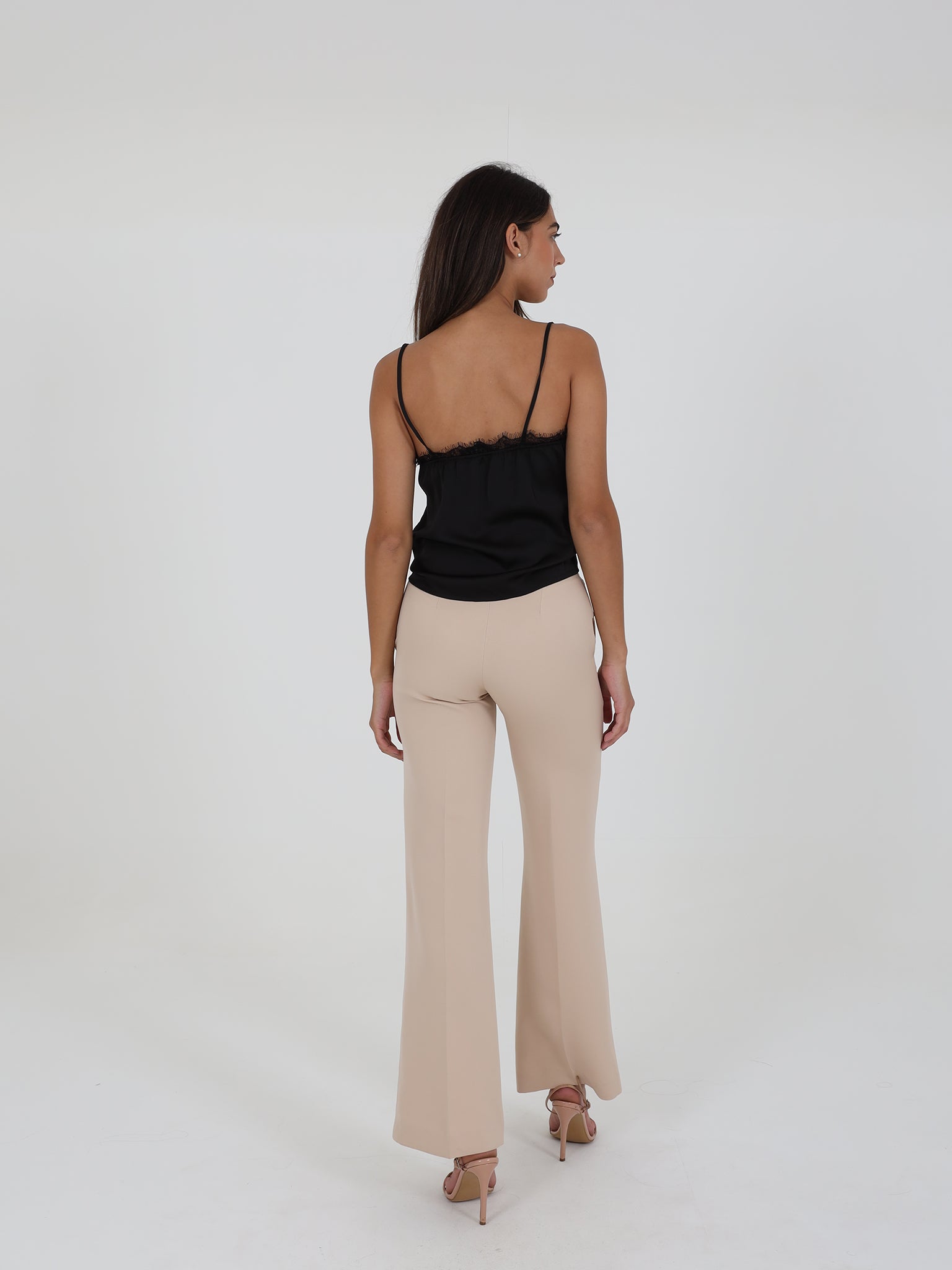 Straight-Leg Trousers With Side Buttons