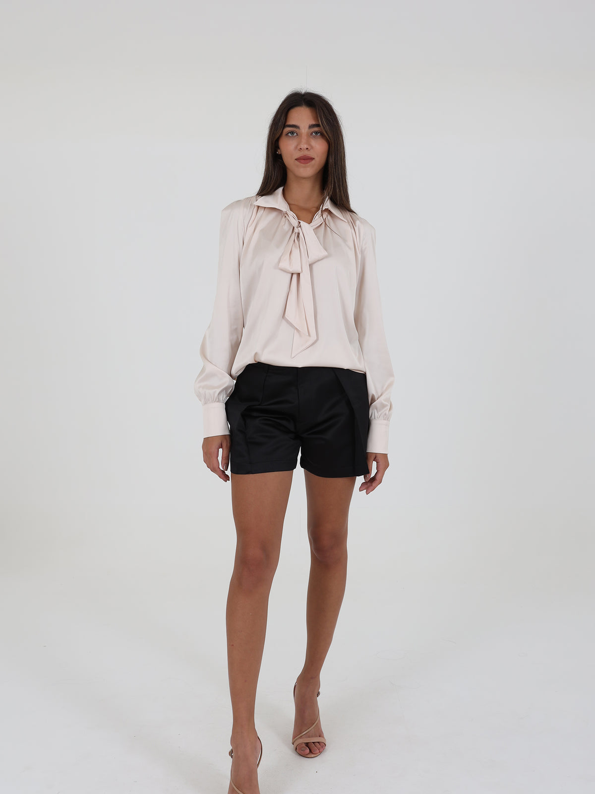 Flowy Blouse With Tie Detail