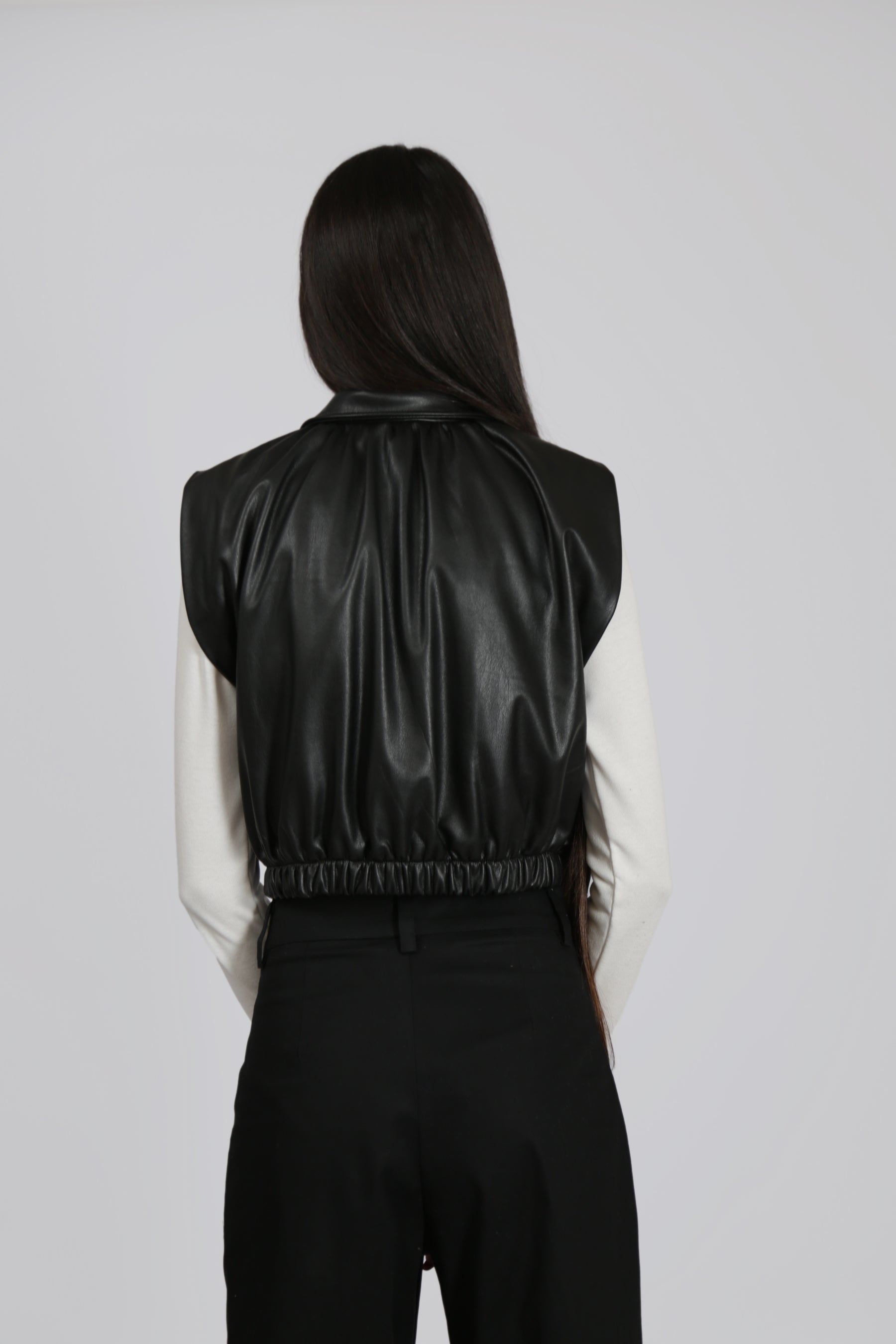Faux Leather Gilet