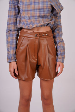 Faux Leather Short