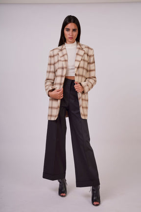 Oversized Checked Blazers