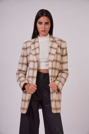 Oversized Checked Blazers