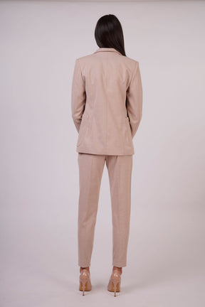 Fitted Two-pieces Suit with Inner Side Zip