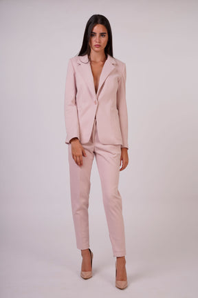 Fitted Two-pieces Suit with Inner Side Zip