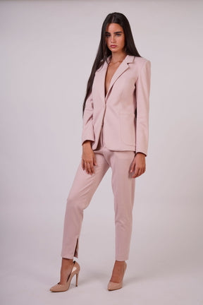 Fitted Two-pieces Suit with Inner Side Zip