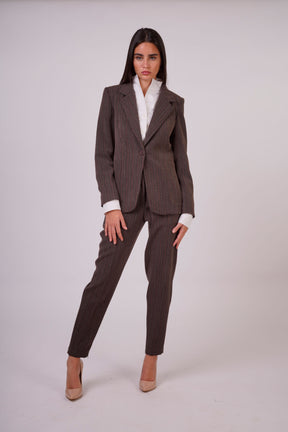 Masculine Two-Pieces Suit with Inner Side Zip