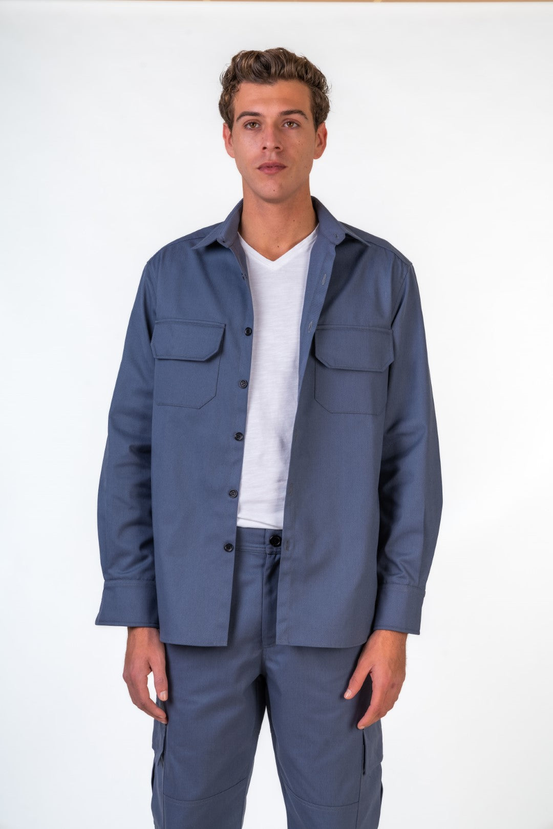 Overshirt With Front Pockets