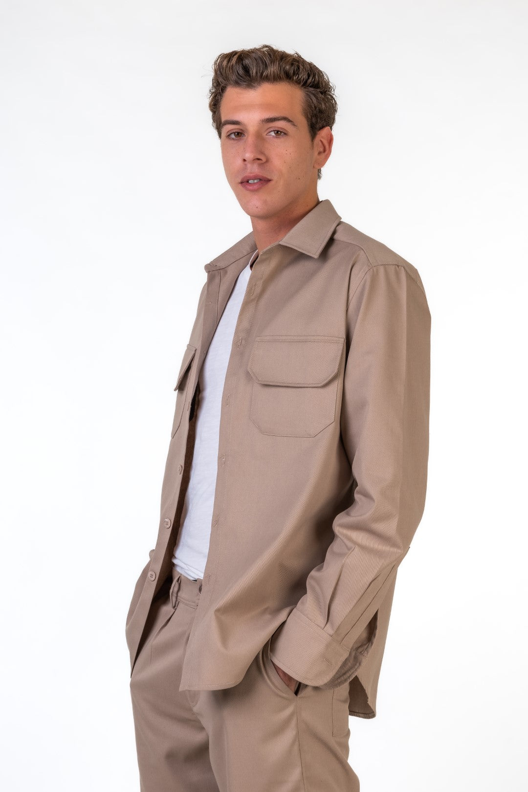 Overshirt With Front Pockets