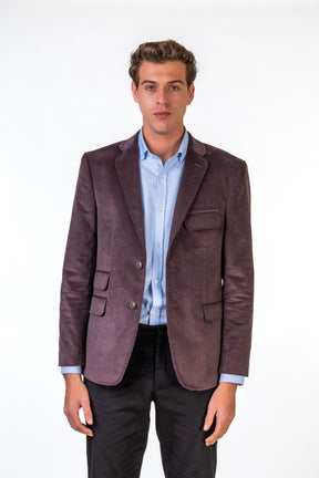 Corduroy Double Sided Pockets Blazer With Floral Lining