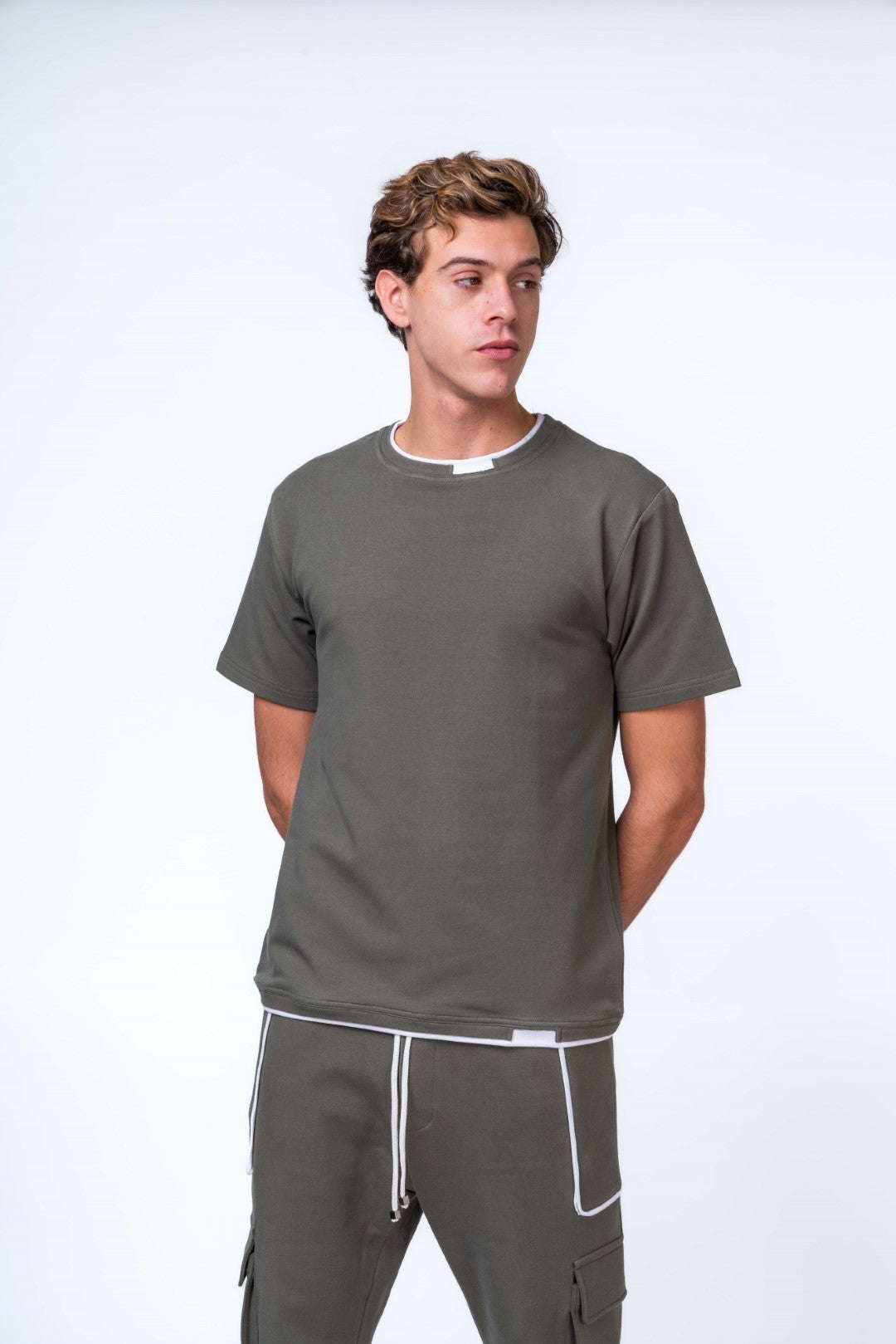 Cotton Cut Out T- Shirt