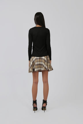 Mini Checked Skirt