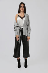 Cardigan with Wrap Around Tie