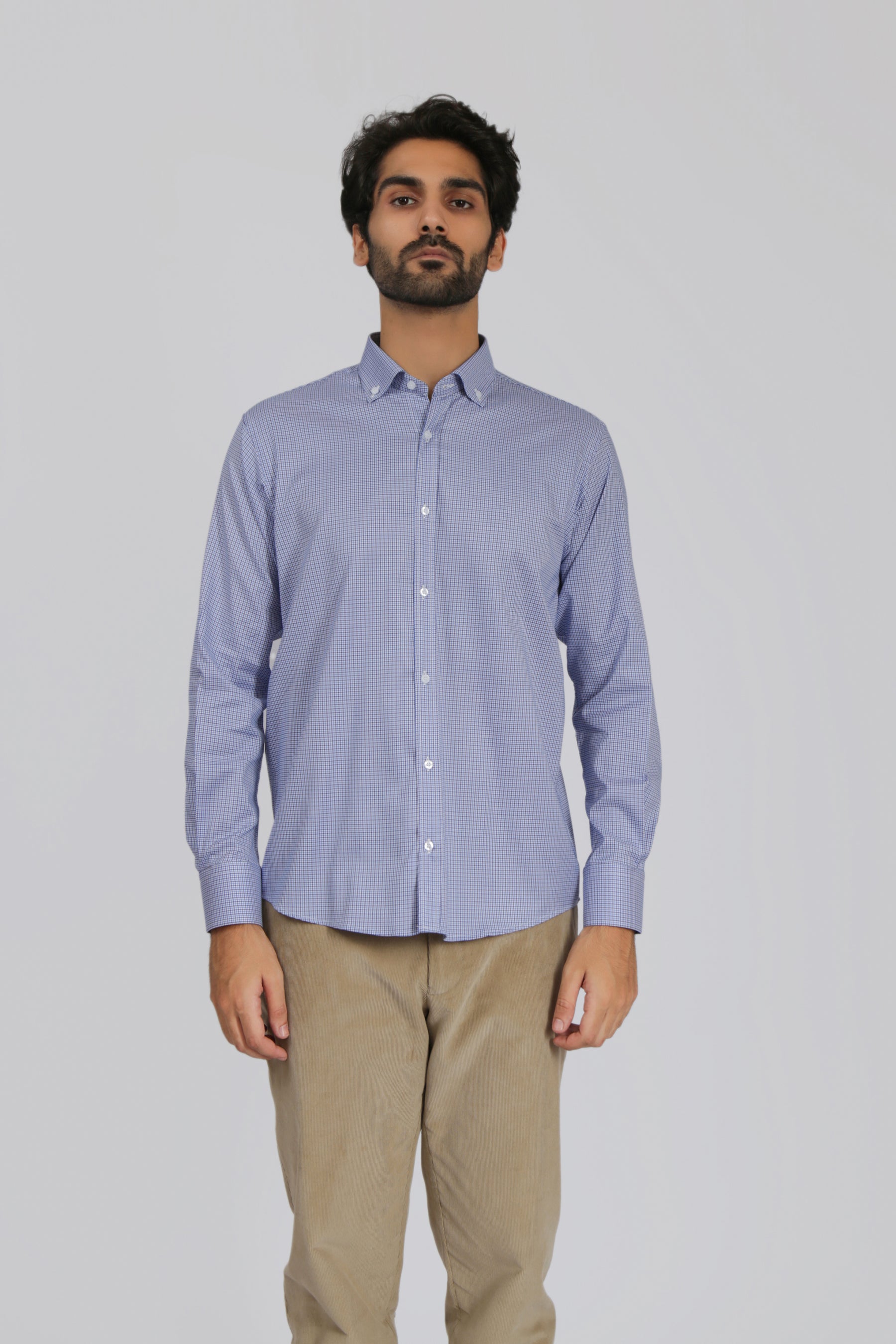 Regular Fit Checked Cotton Shirt