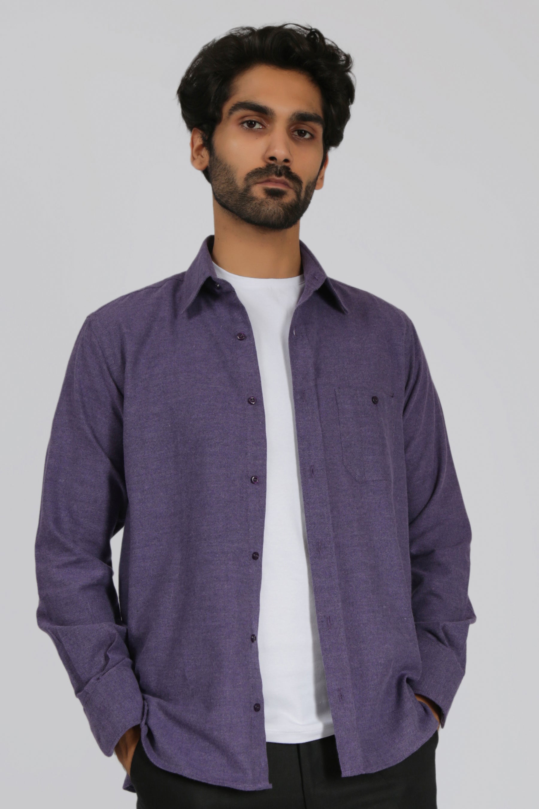 Regular Fit Cotton Flannel Shirt