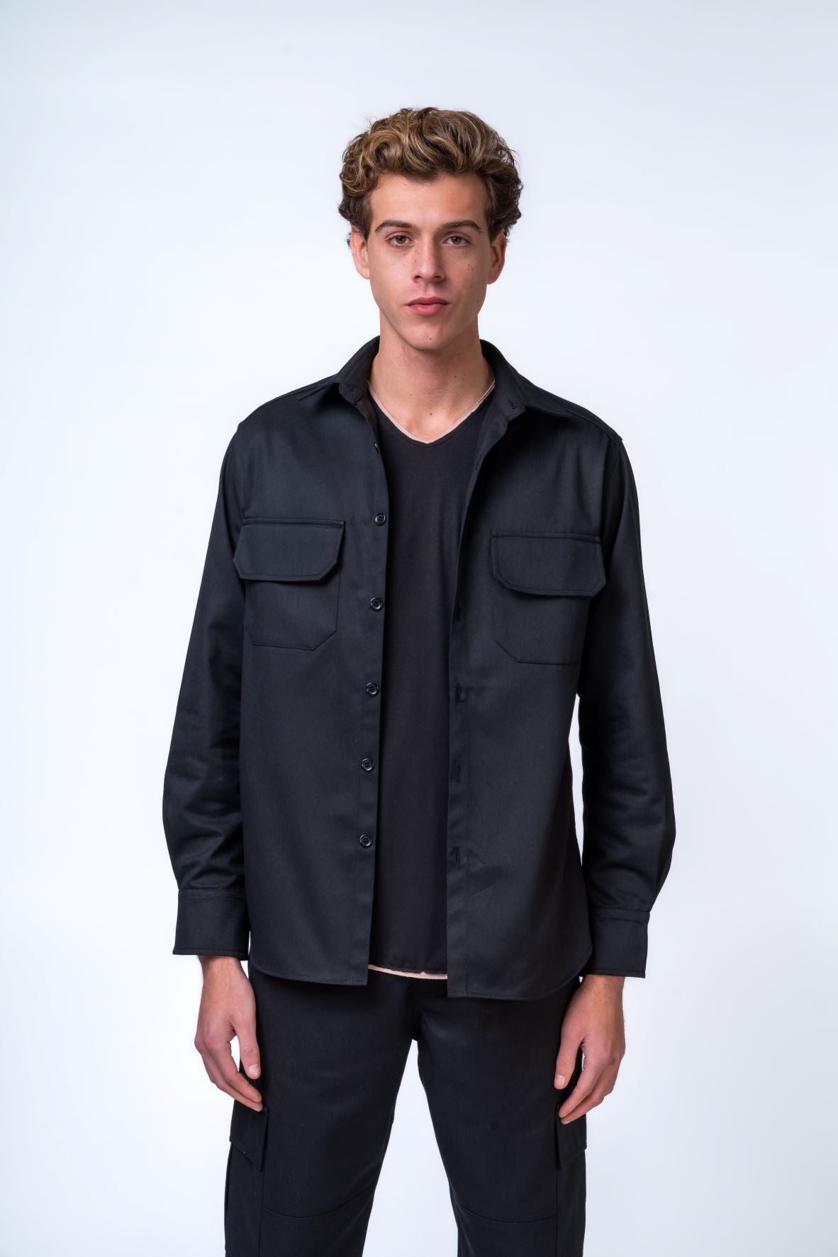 Overshirt With Front Pockets