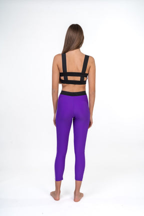 Seamless Leggings With  Bralette And Crop Top