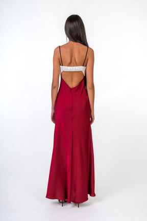 Maxi Dress with Open Back Details