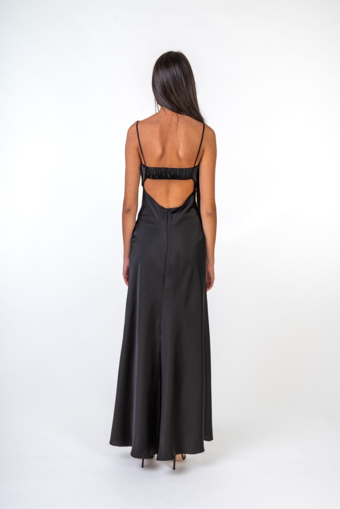 Maxi Dress with Open Back Details