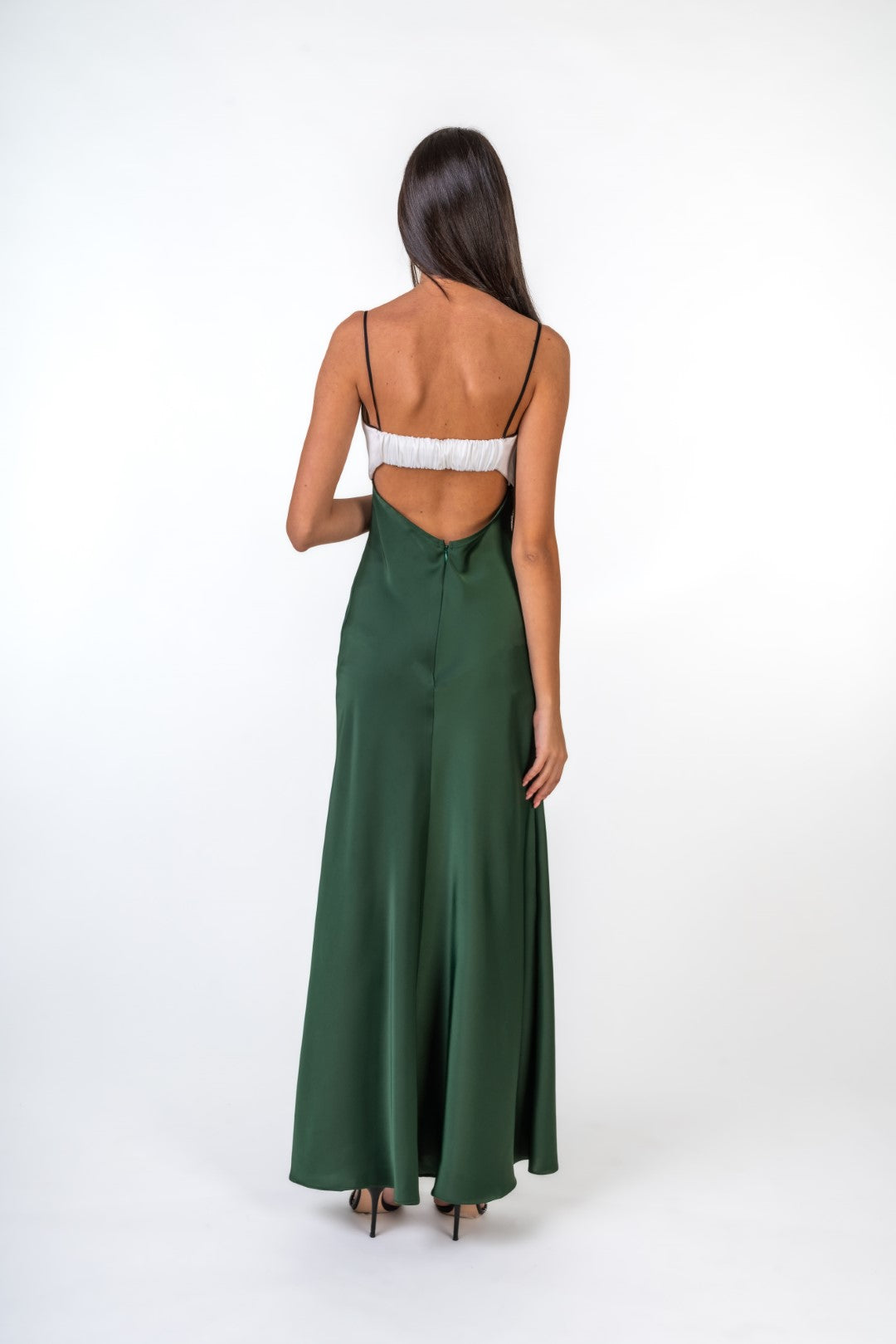 Maxi Dress with Open Back Details