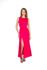 Maxi Dress With Side Cut and Front Slit