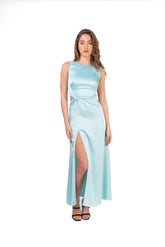 Maxi Dress With Side Cut and Front Slit